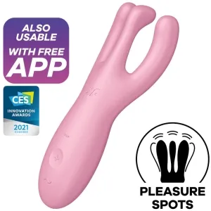 Threesome 4 Vibrator App Pink | Satisfyer