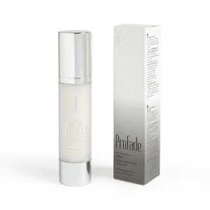 Bottle and packaging of Profade Pro-Moisture Cream with silver lid and text in several languages.