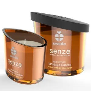 Senze Seduction Massagekerze - Nelke, Orange, Lavendel – Swede