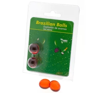 2 Brazilian Balls Erdbeeren & Champagner Intimgel – Taloka