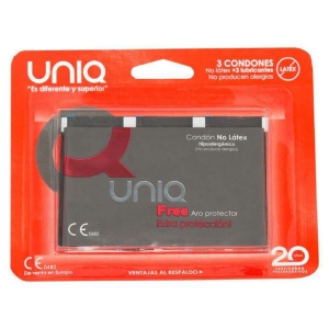 Uniq - Free Kondome Mit Schutzring 3 Stück.
