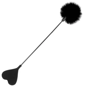 Schwarze Liebefederpeise 40cm – Darkness