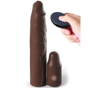 Pipedreams Hülse 22,86cm + 7,62cm Stecker Remote Braun | Fantasy X Tensions