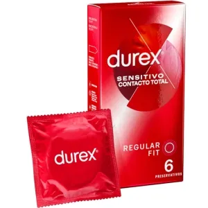 Rote Durex-Kondomverpackung mit der Aufschrift 