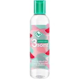 Flasche mit Wassermelonen-Design, Aufschrift "3some watermelon", 118 ml.