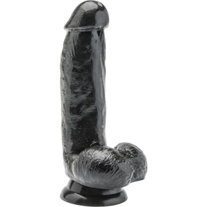 Dildo 12cm Mit Hoden Schwarz | Get Real