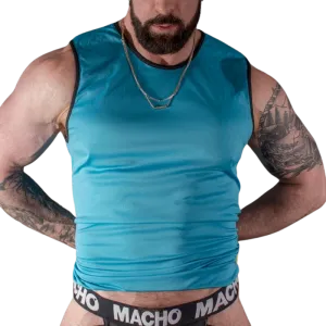 Blaues T-Shirt L/XL – Macho