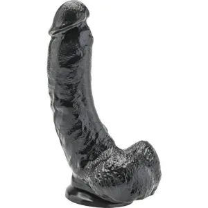 Dildo 20,5cm Mit Hoden Schwarz – Get Real