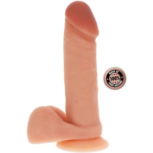 Silikondildo 20,5cm Mit Hoden Hautfarben | Get Real