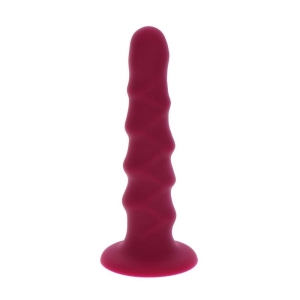 Ribbed Dong 12cm Rot | Get Real