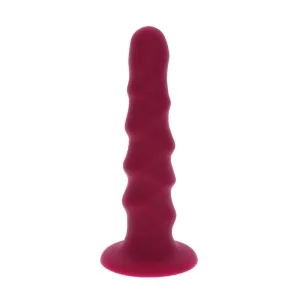 Ribbed Dong 12cm Rot – Get Real
