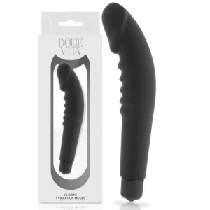 Realistischer Pleasure Vibrator Schwarz | Dolce Vita
