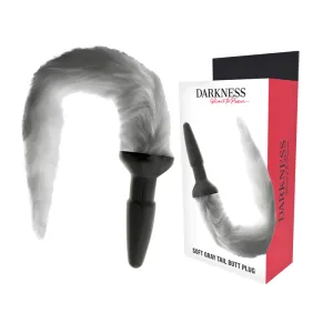Silikon Analplug Mit Grauem Schwanz – Darkness