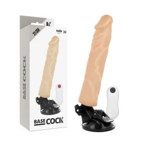 Realistischer Vibrator Naturweiss 21cm | Basecock