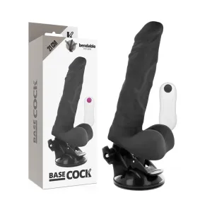 Beweglicher Vibrator Mit Fernbedienung Schwarz 21cm | Basecock