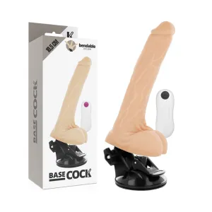 Natürlicher Beweglicher Vibrator Mit Fernbedienung 18,5cm | Basecock