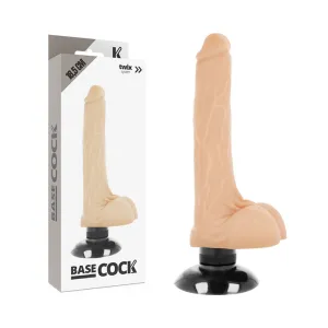 Realistischer Vibrator 2-1 Natürlich 18,5cm – Basecock