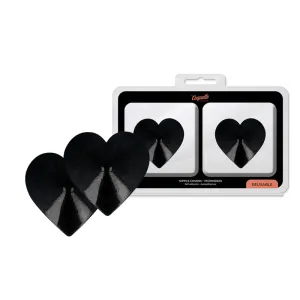 Nipplepatch Mit Schwarzen Herzen – Coquette Chic Desire
