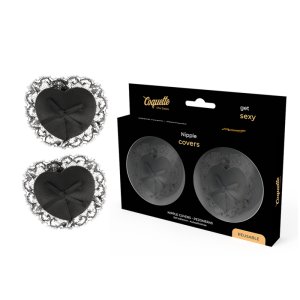 Nipplepatches Aus Schwarzer Spitze | Coquette Chic Desire