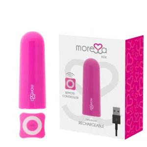Pinkes Vibrationsgerät mit Fernbedienung und USB-Kabel, Verpackung mit Herzdesign.