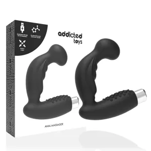 Schwarzer Prostatavibrator Wiederaufladbar – Addicted Toys
