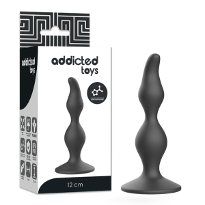 Sexueller Analplug 12cm Schwarz | Addicted Toys