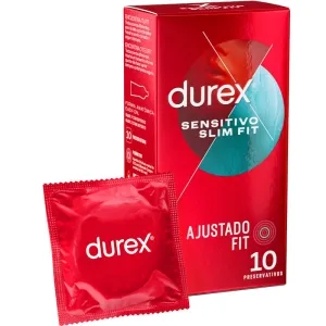 Red Durex packaging containing condoms, 