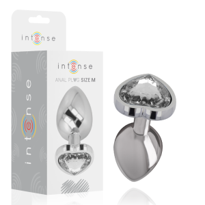 Weiss Heart Aluminium Analplug Grösse M | Intense