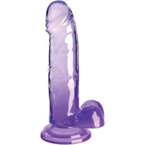 Realistischer Penis Mit Kugeln 15,2cm Lila | King Cock