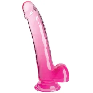 Dildo Mit Hoden 20,3cm Rosa – King Cock