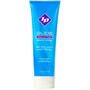 Blaues Gleitgel in einer Tube mit der Aufschrift 