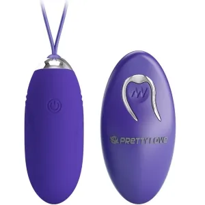 Lila Vibrator mit Fernbedienung, beide mit silbernen Akzenten, auf weißem Hintergrund.