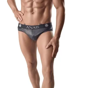 Man in black briefs with 
