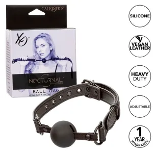 Ballknebel-Set mit Verpackung, veganem Leder, verstellbar, aus Silikon, mit 1 Jahr Garantie.