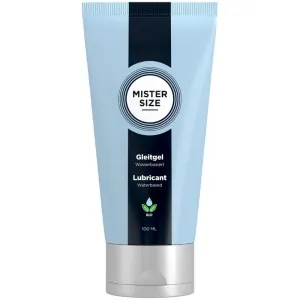 Blaue Tube Mister Size Gleitgel, wasserbasiert, 100 ml, mit Bio-Siegel.