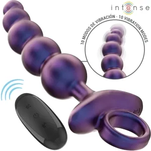 Lila vibrierendes Analspielzeug mit Fernbedienung, 10 Vibrationsmodi, Markenname 