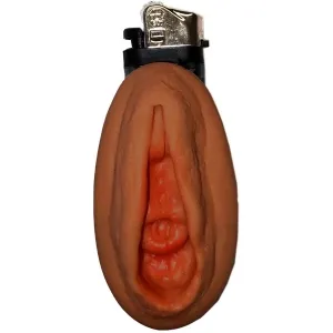 Lighter with an unusual design, shaped like a vulva.