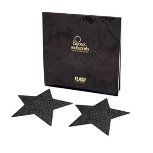 Pezoneras Flash Estrella Negra | Bijoux
