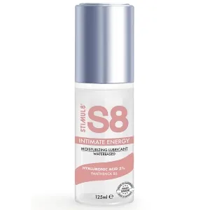 Bottle of S8 Intimate Energy lubricant, 125 ml, water-based, with hyaluronic acid and panthenol B5.