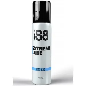 Bottle with black cap, labelled 