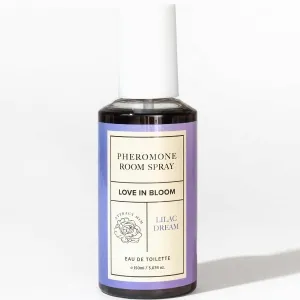 Lila Raumduftsprayflasche mit der Aufschrift 