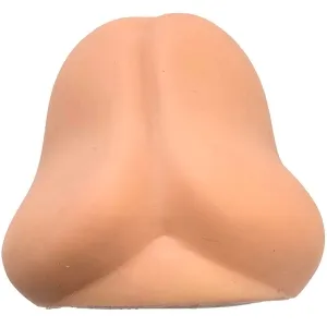A realistic-looking artificial nose made of skin-colored material.