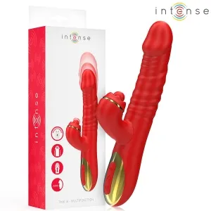 Red vibrator with packaging, brand 