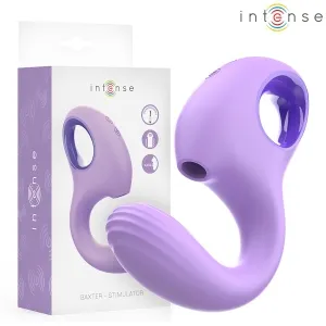 Lila Stimulator mit Verpackung, gebogenes Design, Markenname 