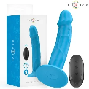 Blauer Vibrator mit Fernbedienung und Verpackung, Marke 