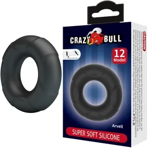 Black silicone ring next to a package labeled 