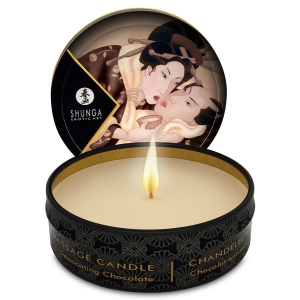 Massagekerze Mini Caress By Candelight Schokolade 30ml | Shunga