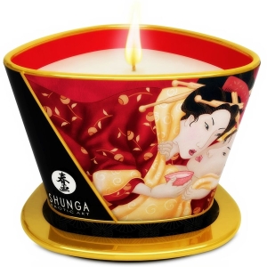 Massagekerze Mini Caress By Candelight Erdbeere Und Cava 170ml | Shunga