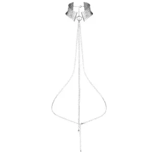 Désir Métallique Metallic Mesh Silver Halsband – Bijoux