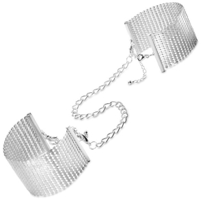 Désir Métallique Silver Metallic Mesh Handcuffs | Bijoux